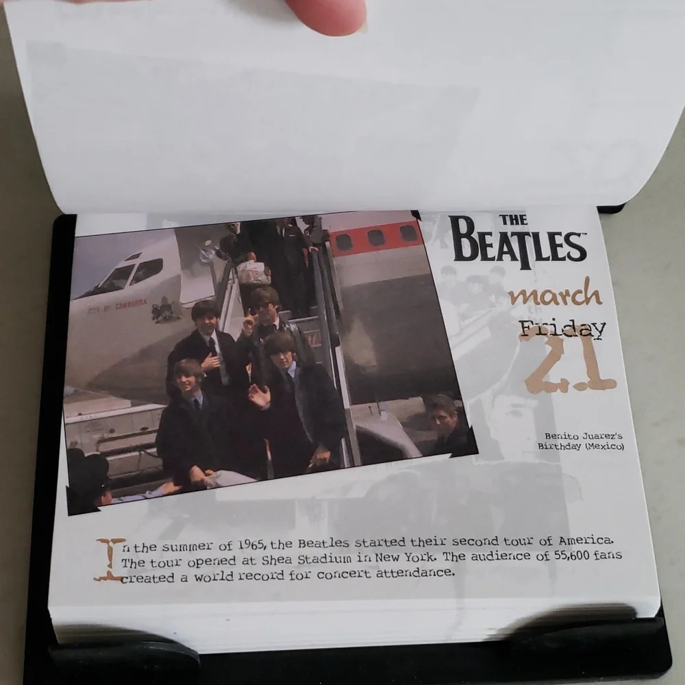 Year in a Box calendar - The Beatles